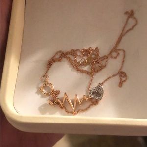 Rose gold necklace